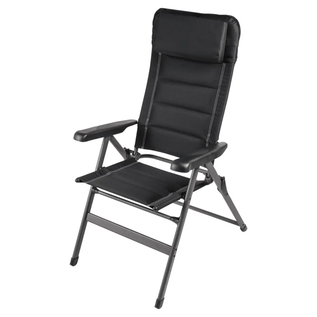 Dometic Kampa Lüks Firenze 7 Kademeli Siyah Kamp Sandalyesi