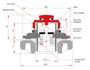 Alternative view of Bravo 240 Şişme bot ve can salı valfi