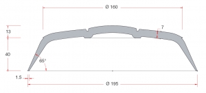 Alternative view of Bravo 615 Şişme bot tüp bitiş konisi
