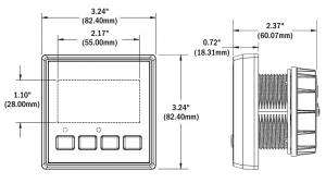 Alternative view of Blue Sea Systems M2 sistem göstergesi