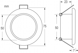 Alternative view of Hella Marine Apelo EuroLED75 RGB/W tavan lambası