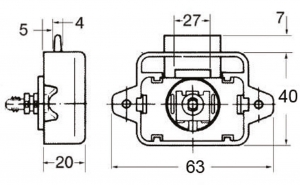 Basmalı butonlu yaylı kilit - Görsel 3