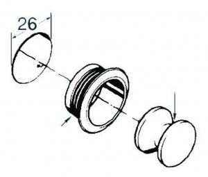 Basmalı butonlu yaylı kilit - Görsel 4