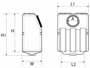 Alternative view of Nuova Rade dik montaj pis su tankı