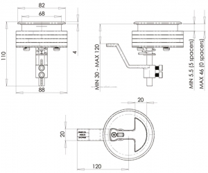 Gömme kulplu kilit - Görsel 3