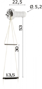 Alternative view of 3 basamaklı acil durum merdiveni