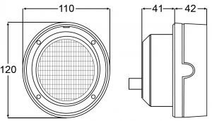 Alternative view of Hella Marine Gömme güverte aydınlatma lambası