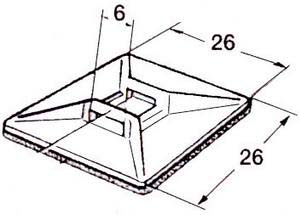 Alternative view of Kendinden yapışkanlı sabitleme parçası