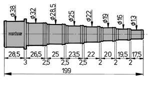 Alternative view of Vetus hortum adaptörü