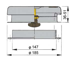 Alternative view of Vetus mantar tip havalandırmalar