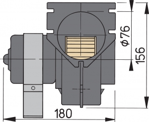 Alternative view of Vetus Blower