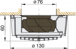Alternative view of Vetus elektrikli havalandırma