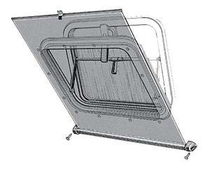 Alternative view of Climavision Mare Hatchler için güneşlik perdeler