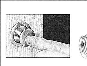 Alternative view of 38.36.180 kilit için buton & halka. Delik Ø 26mm.