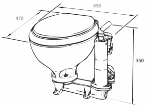 Alternative view of Raske RM69 standart manuel tuvalet