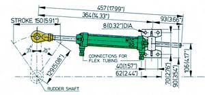 Alternative view of Vetus Hidrolik dümen sistemi