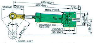 Alternative view of Vetus Hidrolik dümen sistemi