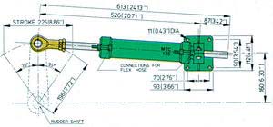 Alternative view of Vetus Hidrolik dümen sistemi