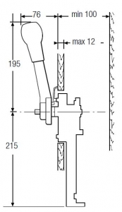 Alternative view of SeaStar 700SS kumanda kolu