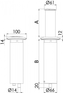 Alternative view of Basmalı Aurora led güverte lambası