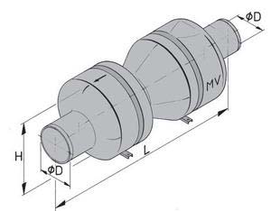 Alternative view of Vetus MV Muffler