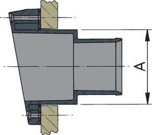 Alternative view of Vetus plastik egzoz çıkışı
