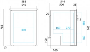 Alternative view of Buzdolabı. Model C115iX OCX2. Paslanmaz çelik kapaklı.