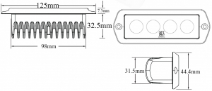Lumitec CapriLT gömme güverte aydınlatma lambası. Ledli. - Görsel 3