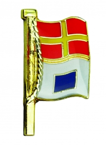 Altın kaplama ve mineli rozet