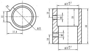 Alternative view of Tente Boruları için Mafsal