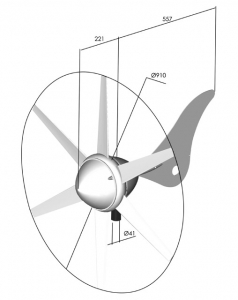 Rutland 914i rüzgar jeneratörü - Görsel 3