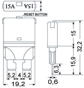 Alternative view of Resetlenebilir ATO/ATC tip sigorta