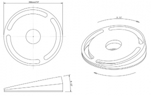 Alternative view of Scanstrut SC50 ayarlanabilir Satcom taban desteği