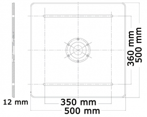 Ağır hizmet tipi masa ayağı - Görsel 3