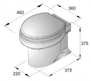 Alternative view of Vetus elektrikli tuvalet