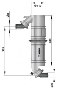 Alternative view of Vetus Muffler/Goose Neck