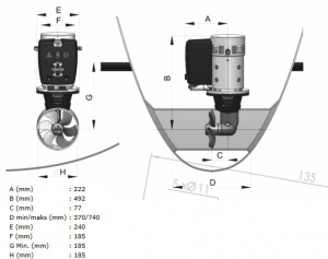 Alternative view of Vetus Uzun Süre Çalışabilen Baş Manevra Pervanesi