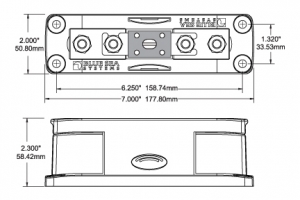 Alternative view of BLUESEA ANL SİGORTA BLOĞU 35-750 Amp