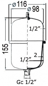 Alternative view of Basınç tankı