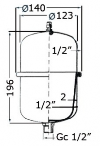 Alternative view of Basınç tankı
