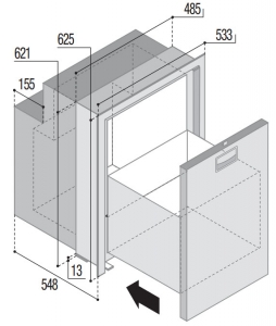 Alternative view of Buzdolabı. Model DW90 OCX2 RFX