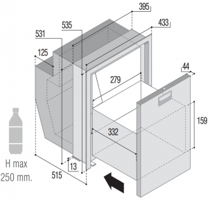 Alternative view of Buzdolabı. Model DW51 OCX2 RFX