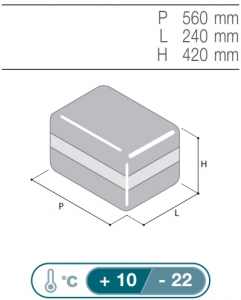 Alternative view of Vitrifrigo Portatif Buzdolabı-Dondurucu. Model VF16P