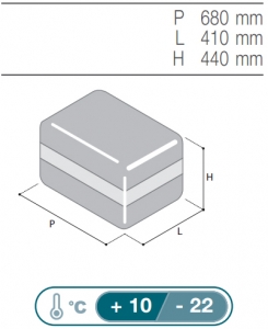 Alternative view of Vitrifrigo Portatif Buzdolabı-Dondurucu. Model VF35P