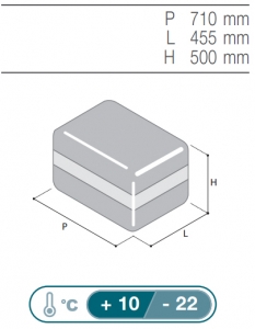 Alternative view of Vitrifrigo Portatif Buzdolabı-Dondurucu. Model VF45P