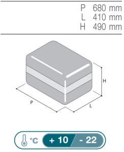 Alternative view of Vitrifrigo Portatif Buzdolabı-Dondurucu. Model VF55P