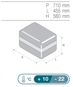 Alternative view of Vitrifrigo Portatif Buzdolabı-Dondurucu. Model VF65P