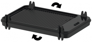 Alternative view of Eno Tribu çevrilebilir tepsili gazlı gömme ızgara