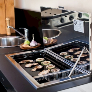 Alternative view of Eno Tribu tepsili gazlı gömme düz ızgara