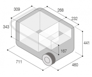 Alternative view of Vitrifrigo Portatif Buzdolabı-Dondurucu. Model VFT40